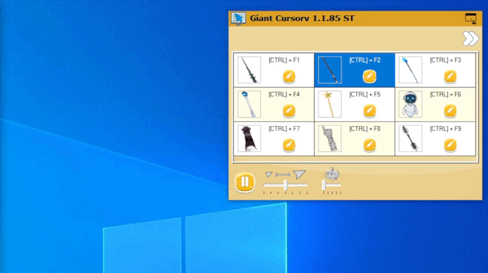 giant magic wand cursor